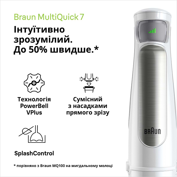 Фото - Блендер заглибний Braun MQ7035 WH