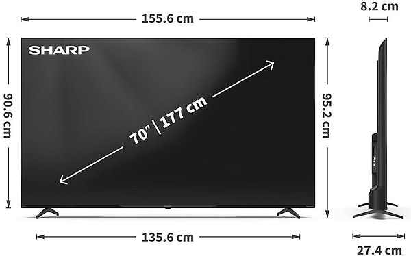 Фото - Телевізор Sharp 4T-C70HP5265EB