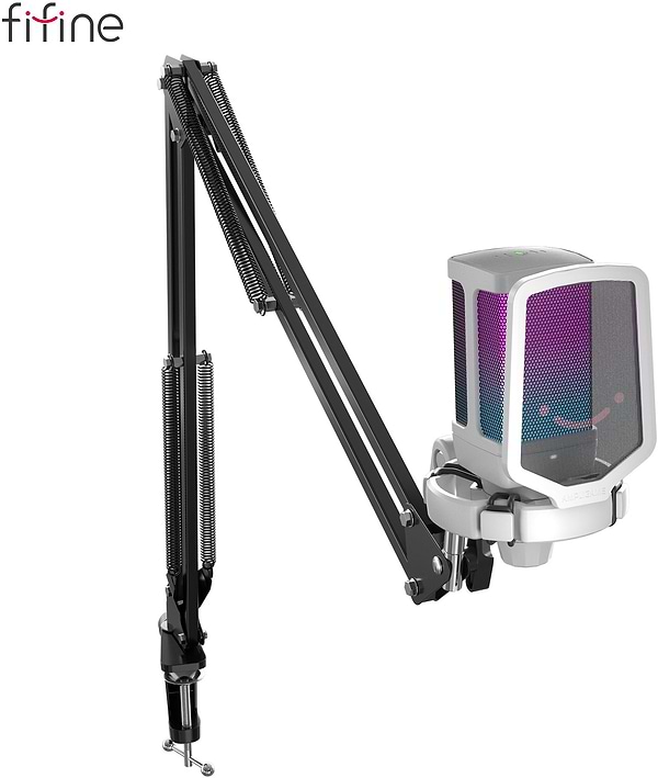 Фото - Микрофон для компьютера проводной Fifine Q6TW USB White