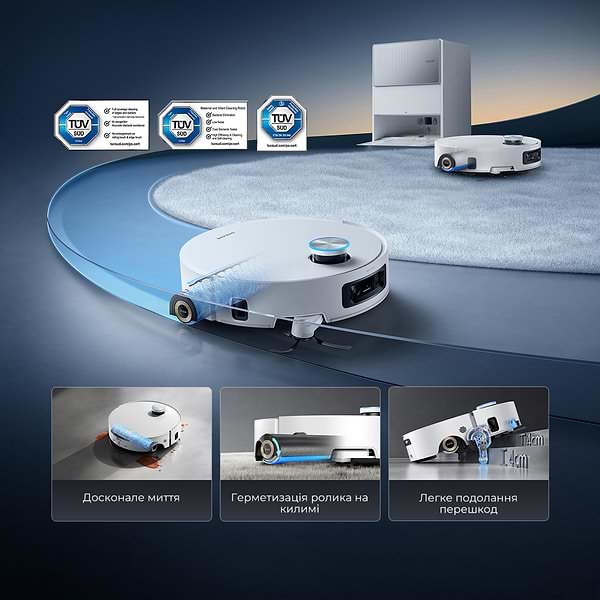 Фото - Робот-пилосос миючий Dreame Aqua 10 Ultra Roller Complete Black (RLH71DE-1-BL)