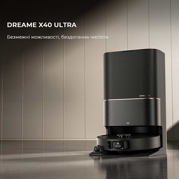 Фото - Робот-пилосос миючий Dreame Bot X40 Ultra Black (RLX63CE-Bl)