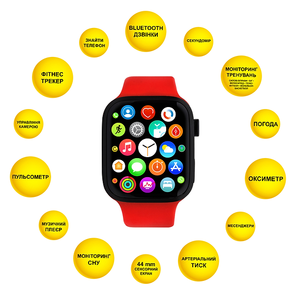 Фото - Смарт-часы Aura X1 Pro 44mm Red (SWAX144R)