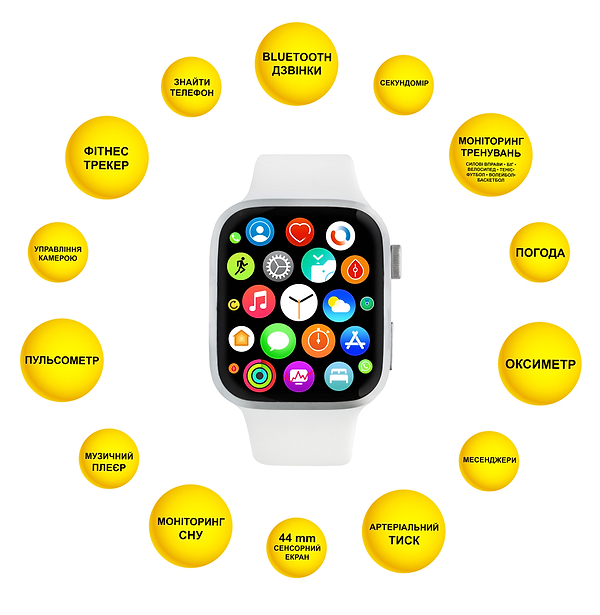 Фото - Смарт-годинник Aura X1 Pro 44mm White (SWAX144W)