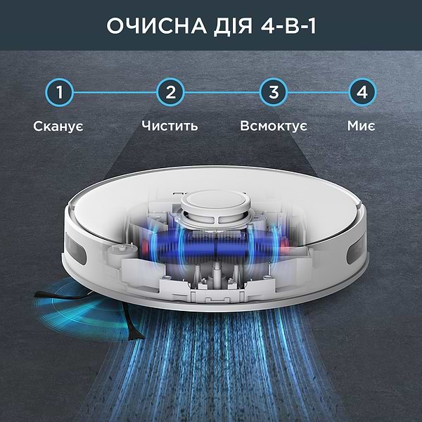 Фото - Уценка - Робот-пылесос моющий Rowenta RR8567WH