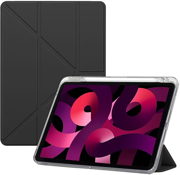 Фото - Чохол для планшета BeCover Ultra Slim Origami Transparent с креплением Apple iPad Air 11" M2/M3 (2024/2025) Black (711389)