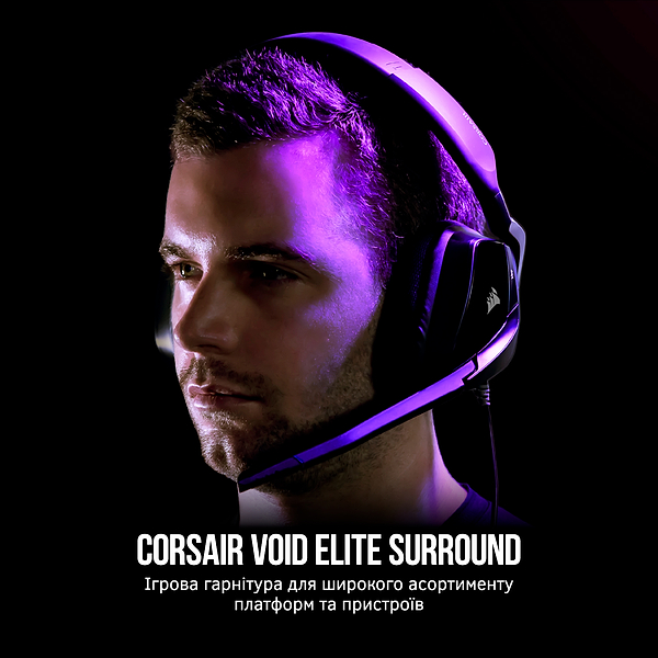 Фото - Гарнитура проводная игровая Corsair Void RGB Elite (CA-9011203-EU)