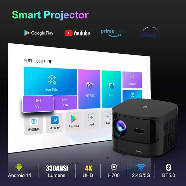 Фото - Проектор H96 Max MAX B12 Black