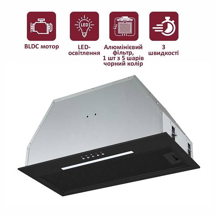 Фото - Витяжка вбудована Prime Technics PVBI 10061 B