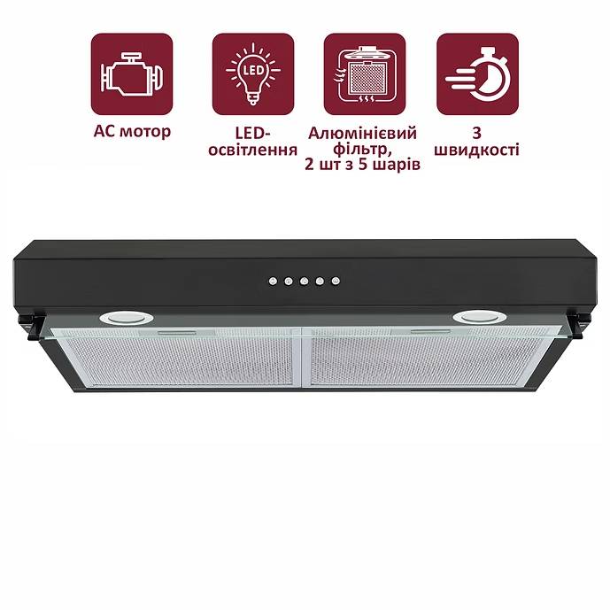 Фото - Витяжка традиційна Prime Technics PVCO 3860 BG