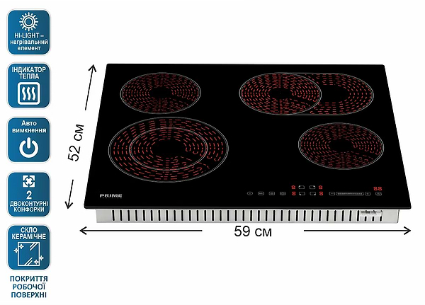 Фото - Варочная панель электрическая Prime Technics PEH 664