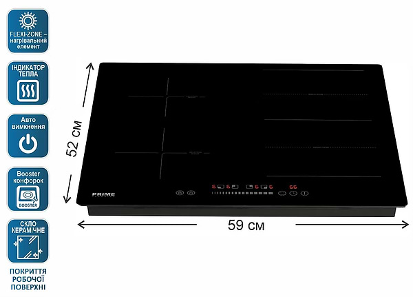 Фото - Варильна поверхня електрична Prime Technics PIH 724 B