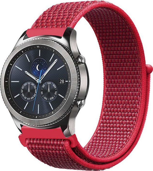 Ремешок для смарт-часов BeCover Nylon Style for Samsung Galaxy Watch 46mm/Watch 3 45mm/Gear S3 Classic/Gear S3 Frontier Red (705871)