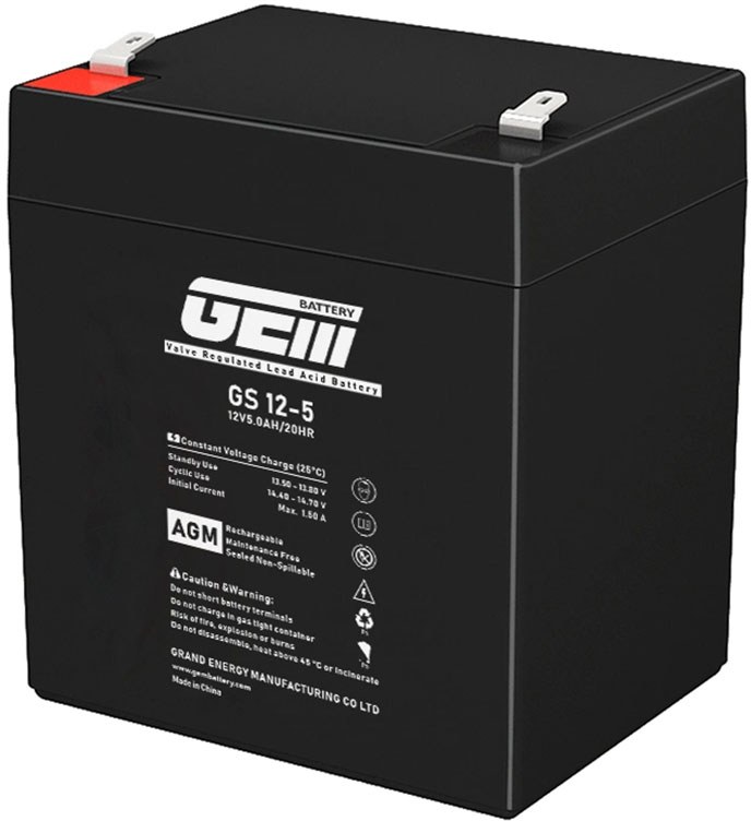 Фото - Аккумулятор для ИБП GEM BATTERY 12V 5.0A (GS 12-5) Фото - Аккумулятор для ИБП GEM BATTERY 12V 5.0A (GS 12-5)