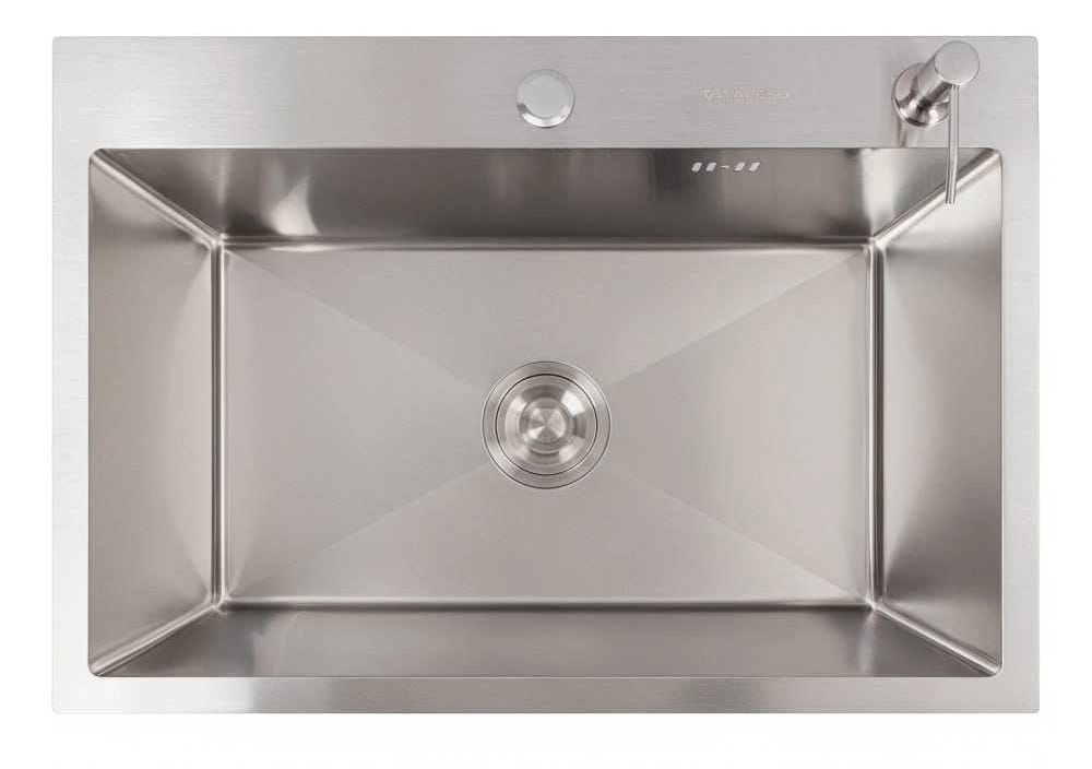 Мойка кухонная VALESO 65х45 нержавейка Handmade (толщина 3,0/1,5)