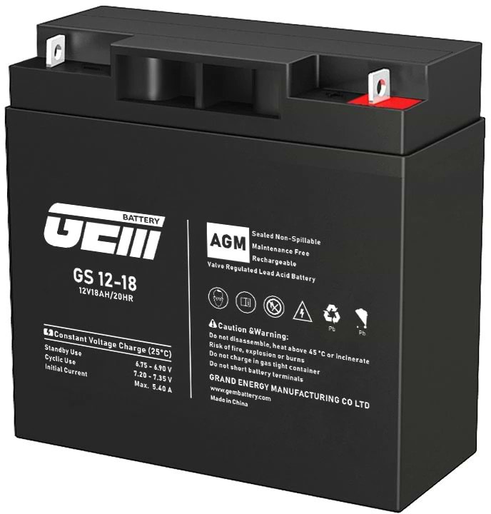 Аккумулятор для ИБП GEM BATTERY 12V, 18.0A (GS 12-18)
