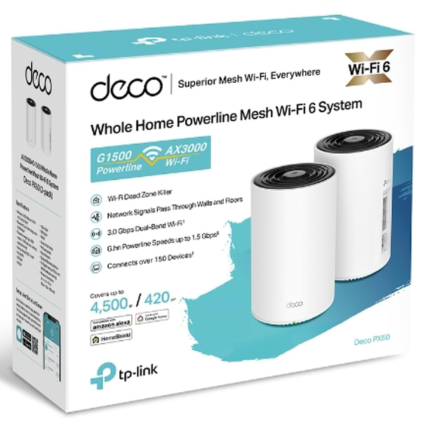 Фото - MESH система WiFi6 TP-Link Deco PX50(2-pack)