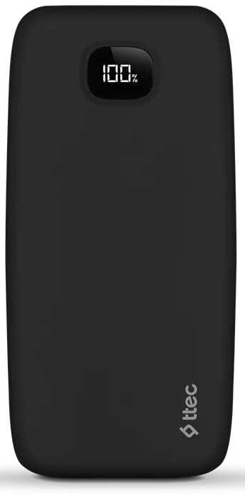 Батарея мобильная Ttec 10000mAh ChargeUp Pro LCD PD 20W Black (2BB209S) - Фото 1