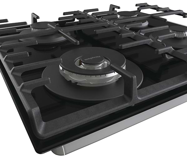 Фото - Уцінка - Варильна поверхня газова Gorenje GKTW642SYB Black