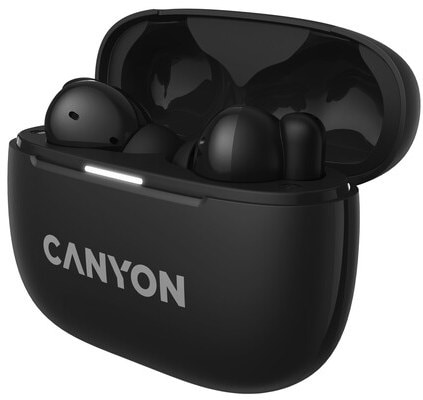 Фото - Наушники вкладыши беспроводные TWS Canyon OnGo TWS-10 ANC ENC Deep Black (CNS-TWS10B)