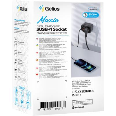 Фото - Мережевий зарядний пристрій Gelius Moxie GP-HC050 2USB (QC3.0)+Type-C (PD20W) White (90472)
