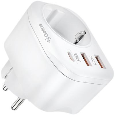 Фото - Мережевий зарядний пристрій Gelius Moxie GP-HC050 2USB (QC3.0)+Type-C (PD20W) White (90472)