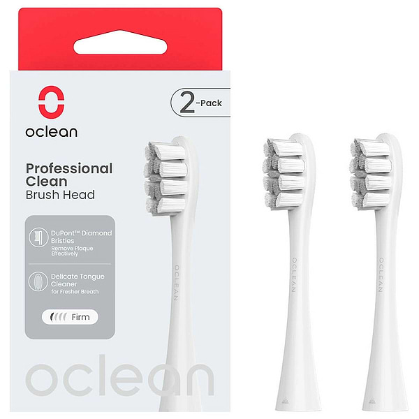 Фото - Насадка для зубной щетки Oclean P1C10 Brush Head Grey 2 шт. (6970810554090)