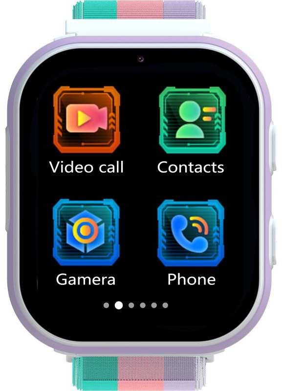 Фото - Уцінка - Дитячий годинник Gelius GP-PK008 (Rainbow) GPS/4G White