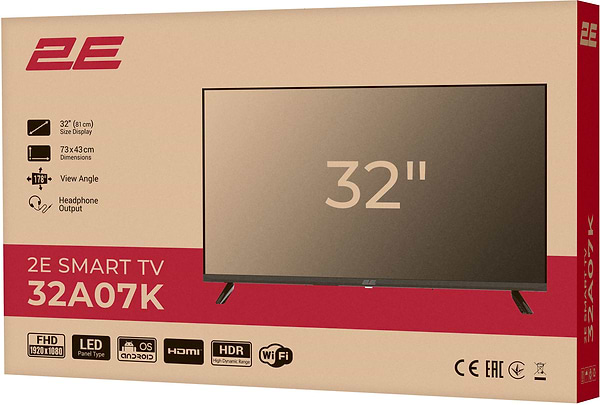 Фото - Телевізор 2E 32A07K