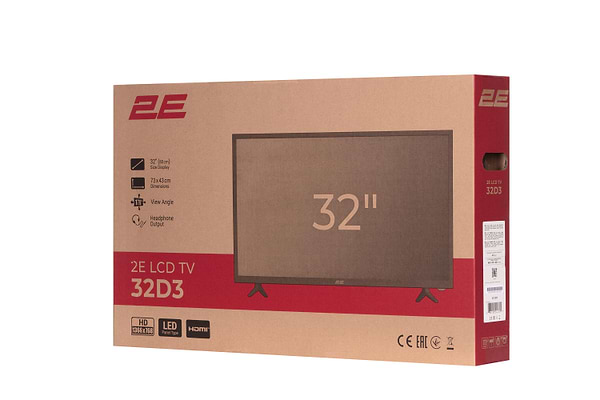 Фото - Телевізор 2E 2E-32D3