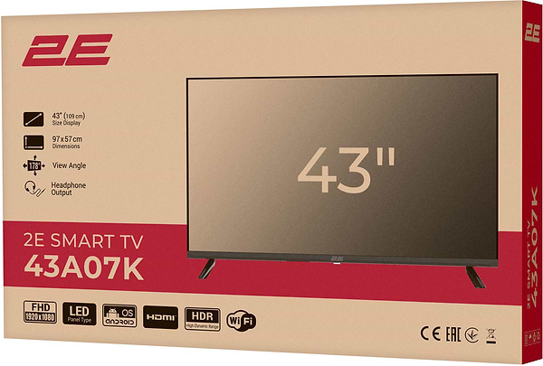 Фото - Телевизор 2E 43A07K