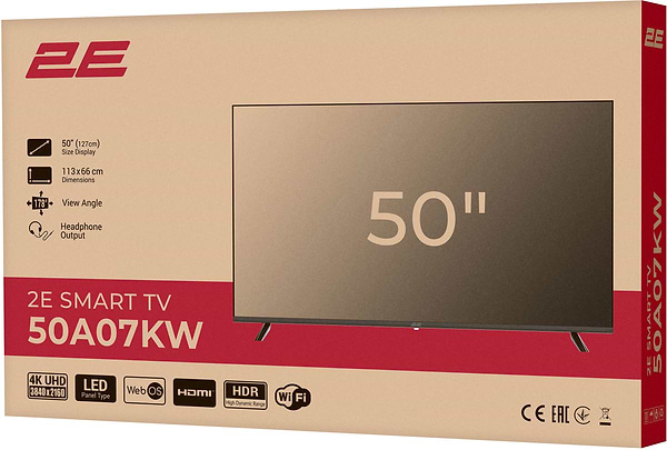 Фото - Телевизор 2E 50A07KW