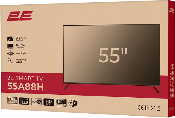 Фото - Телевізор 2E 55A88H