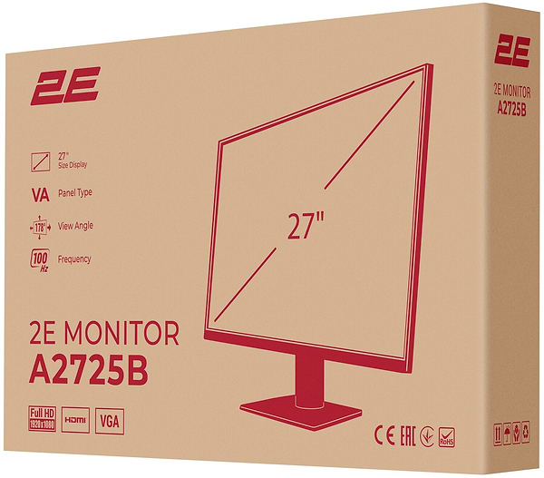 Фото - Монітор 2E A2725B (2E-A2725B-01.EU)