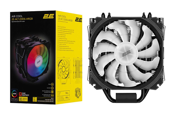 Фото - Процесорний кулер 2E Gaming Air Cool (2E-AC120D6-ARGB)