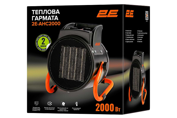 Фото - Теплова гармата 2E 2E-AHC2000 Black
