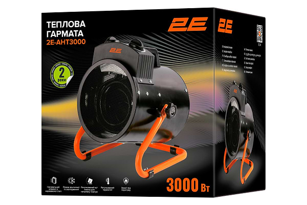 Фото - Теплова гармата 2E 2E-AHT3000 Black