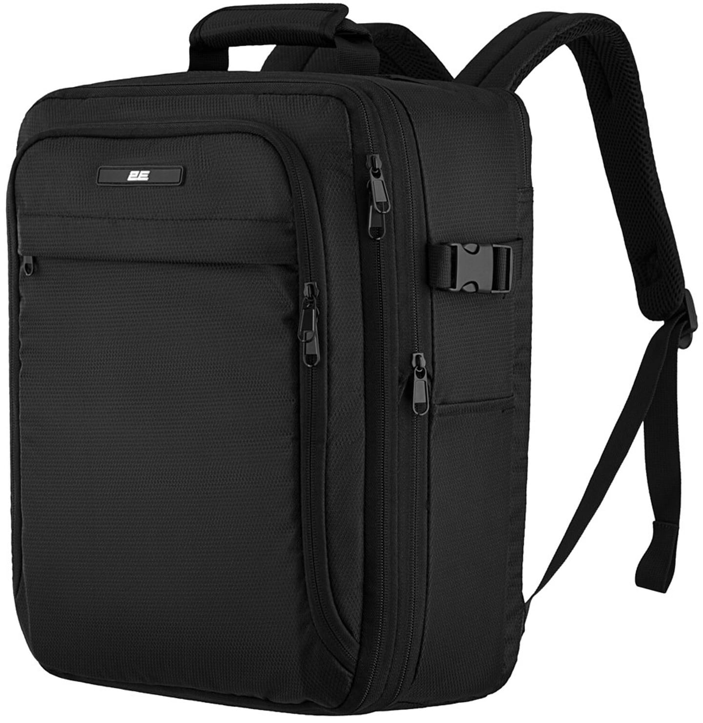 Рюкзак для ноутбука 2E Trek Cabin size EXP, 17/23л Black (2E-BPET-CABIN-BK)