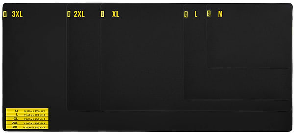 Фото - Килимок для миші ігровий 2E Gaming Pro Control M Black (2E-CONTROL-M-BK-PRO)