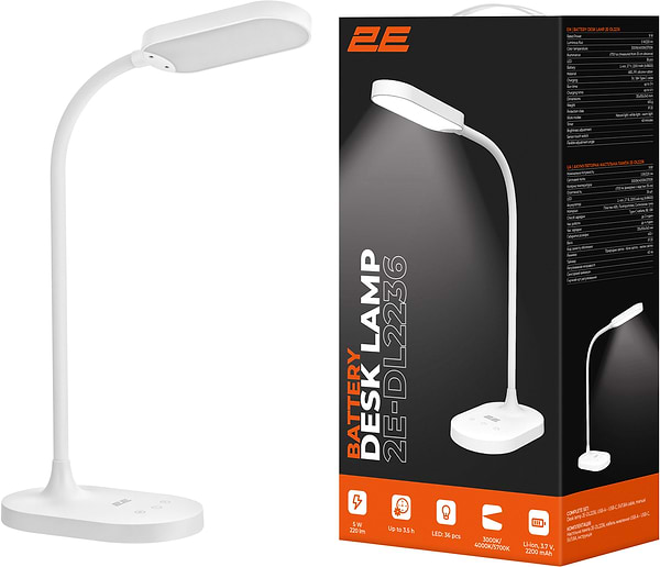 Фото - Настольная лампа 2E USB-A (2E-DL2236)
