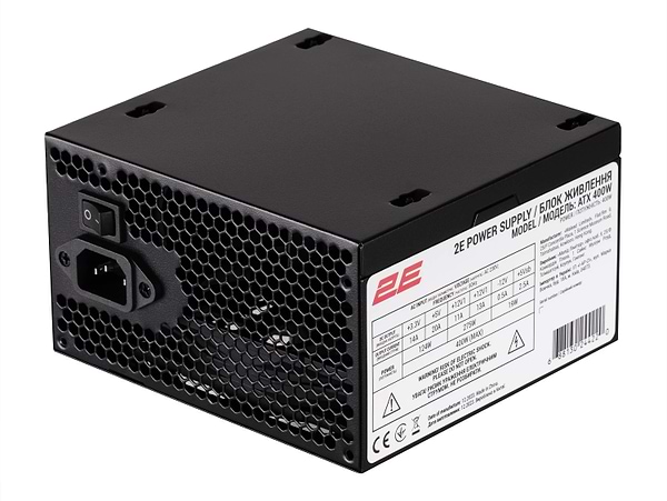 Фото - Корпус 2E Alfa E185-400 з БЖ Black (2E-E185-400)