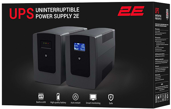 Фото - Джерело безперебійного живлення 2E 850VA/480W (2E-ED850)