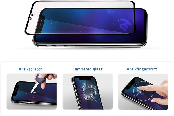Фото - Защитное стекло для смартфона 2E for Samsung Galaxy A55 5G (A556) 2.5D FCFG Black frame (2E-G-A55-SMFCFG-BB)