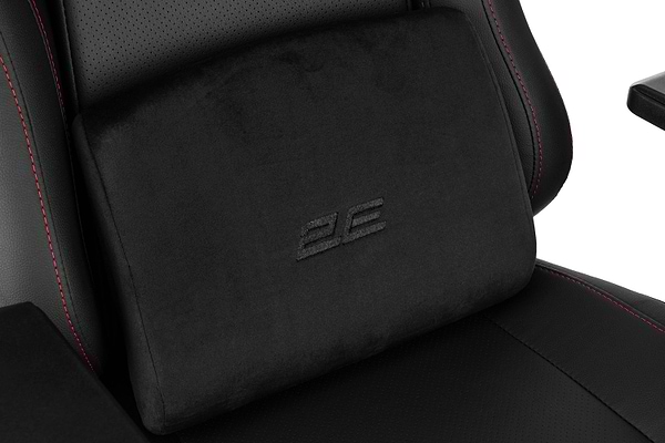 Фото - Крісло для геймерів 2E Basan Black/Red (2E-GC-BAS-BKRD)