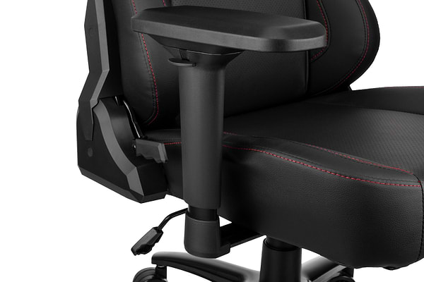 Фото - Крісло для геймерів 2E Basan Black/Red (2E-GC-BAS-BKRD)