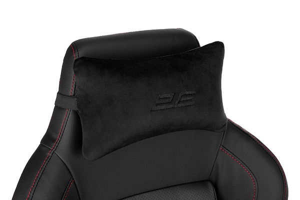 Фото - Крісло для геймерів 2E Basan Black/Red (2E-GC-BAS-BKRD)