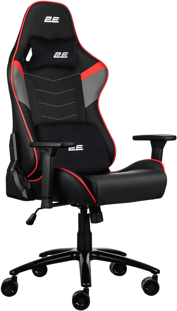 Фото - Кресло для геймеров 2E Chair Bushido Black/Red (2E-GC-BUS-BKRD)
