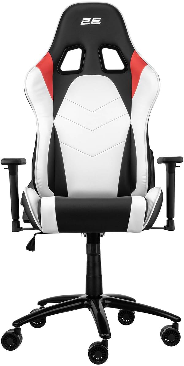 Фото - Крісло для геймерів 2E Chair Bushido White/Black (2E-GC-BUS-WT)