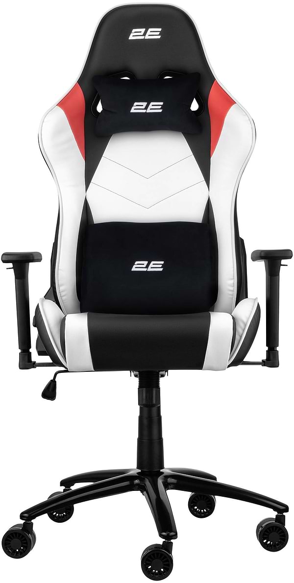 Фото - Крісло для геймерів 2E Chair Bushido White/Black (2E-GC-BUS-WT)