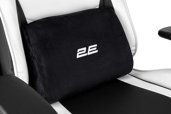 Фото - Крісло для геймерів 2E Chair Bushido White/Black (2E-GC-BUS-WT)