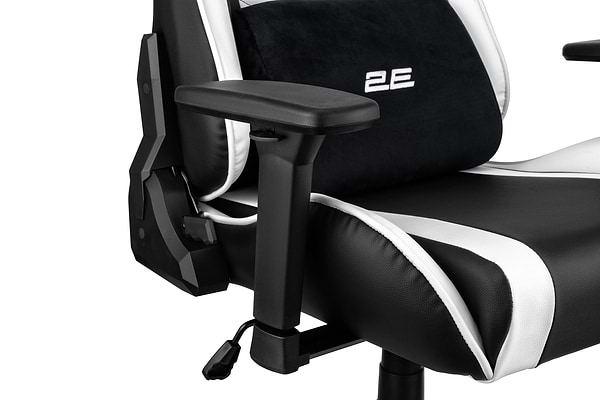 Фото - Крісло для геймерів 2E Chair Bushido White/Black (2E-GC-BUS-WT)